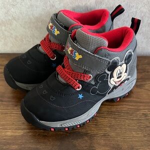 Disney Mickey Mouse Kids Sneakers - Black, Red, and Gray